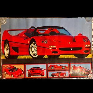 Ferrari F50 Poster from 1996 Sports Cars 36" x 24" Rare Authentic Original